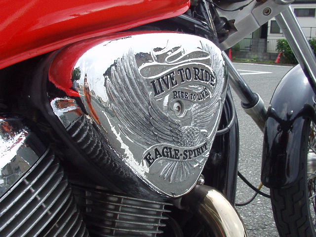 スティード400 フロントフォーク メッキ フォークジョイント トリプル